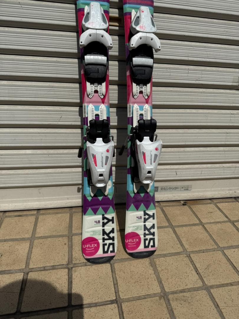 elan sky キッズスキー板/90cm/ビンディング付き！