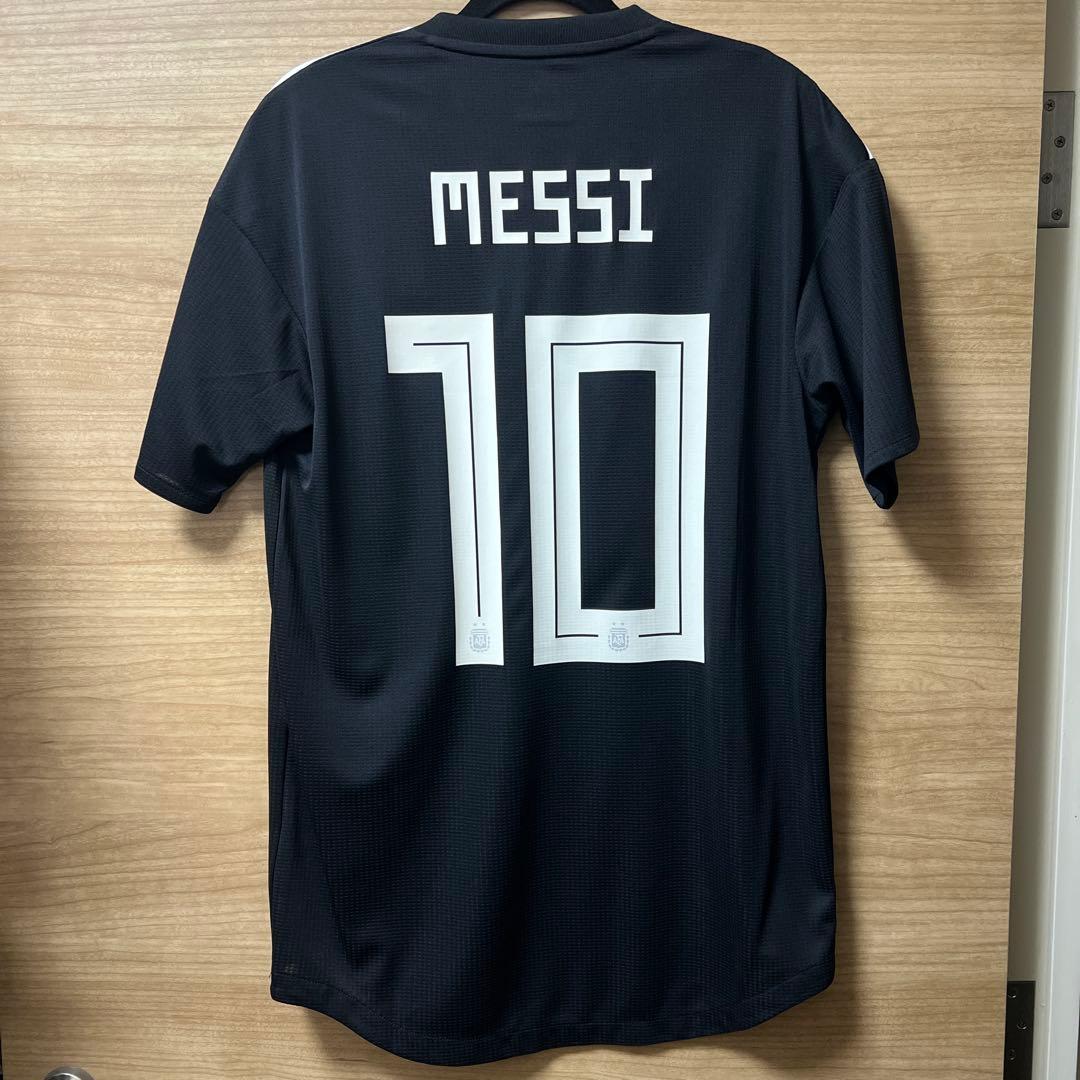 adidas アルゼンチン MESSI 10 シャツ ブラック　オーセンティック