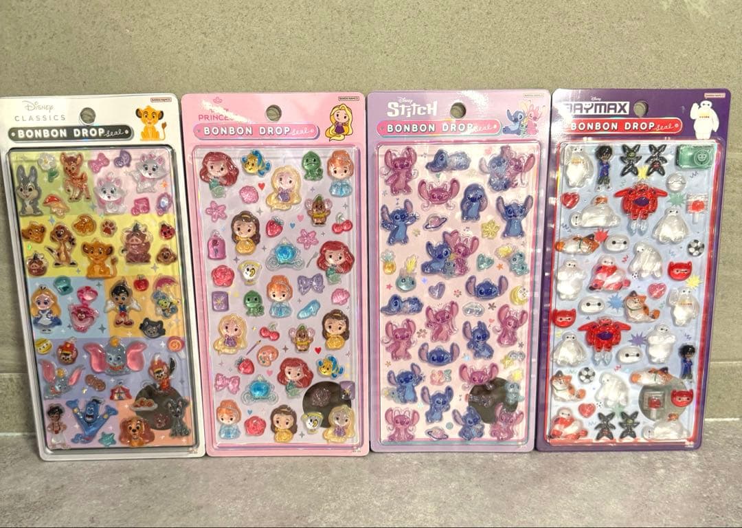 正規品♡ボンボンドロップシール　ディズニー第二弾　8種類コンプリート　クラシック