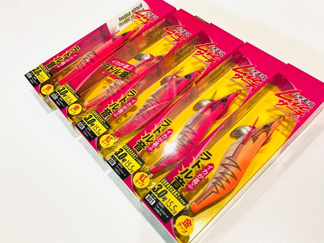 廃盤品　新品未使用ヤマシタ エギ王ライブサーチ 金.虹3.0号 ×5個セット