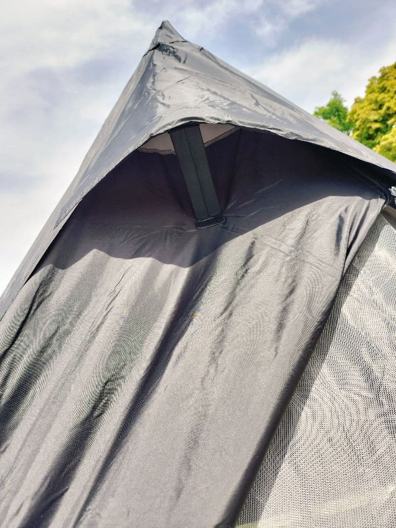 dod ONE POLE TENT(M) ブラック グランドシート付き