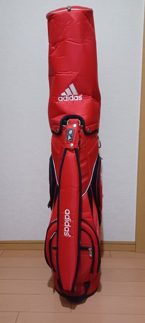 adidas レッド キャディバッグ