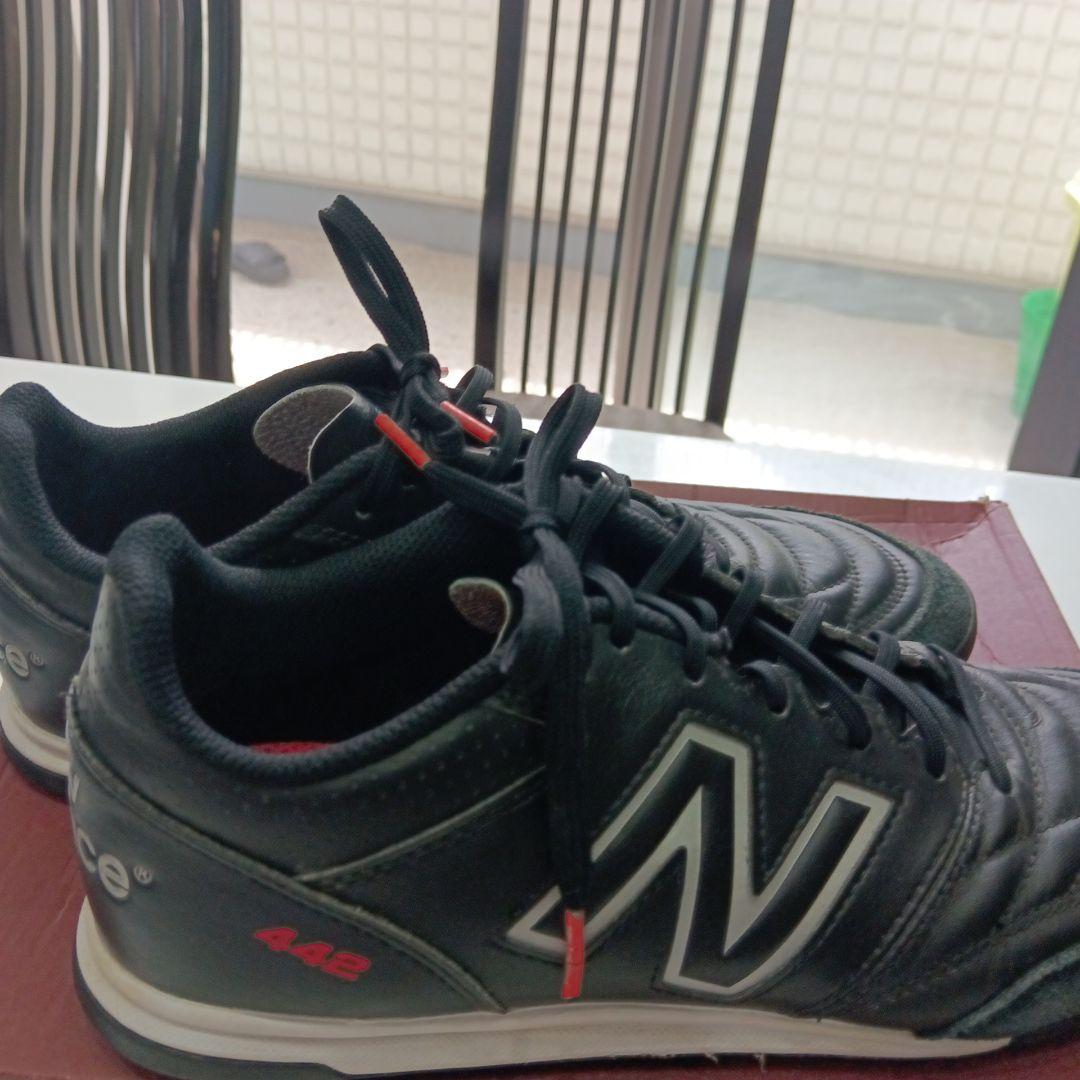 New Balance 442 ブラック サッカートレーニングシューズ27サイズ
