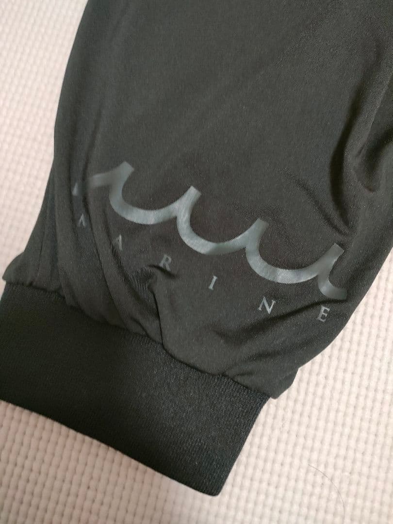 ムータマリン ゴルフ パンツ 8ロゴジップ 黒　ハーフパンツ　ジョガー