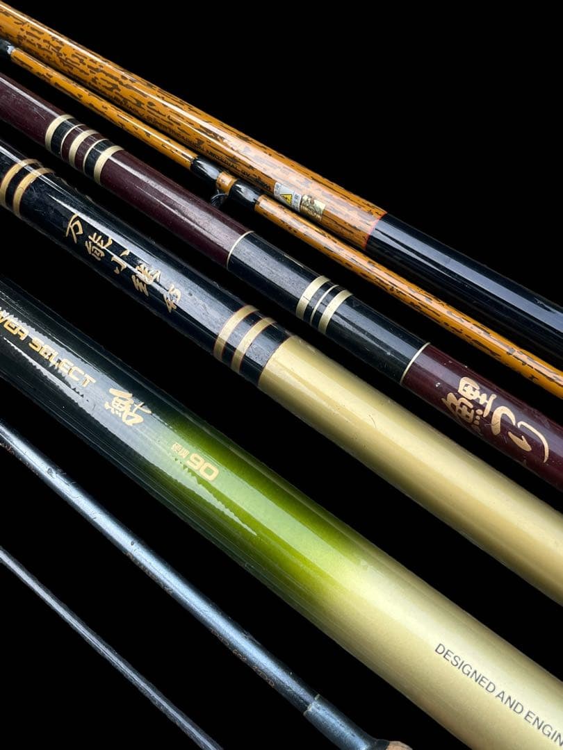 釣り引退セット　磯竿、ルアーロッド、トラウトロッド、鮎竿など6本まとめ売り