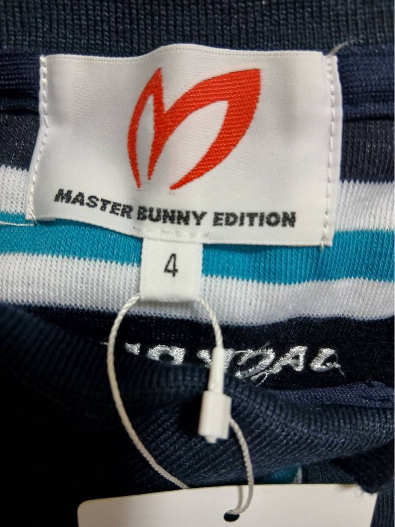新品Jack Bunnyジャックバニーメンズ半袖ポロシャツボーダーパイル生地