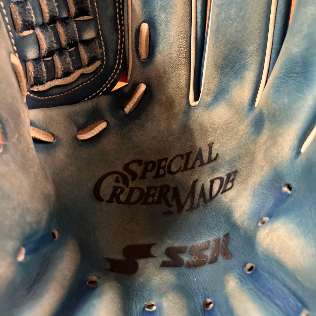 水色 軟式野球グローブ ssk 内野手オーダー