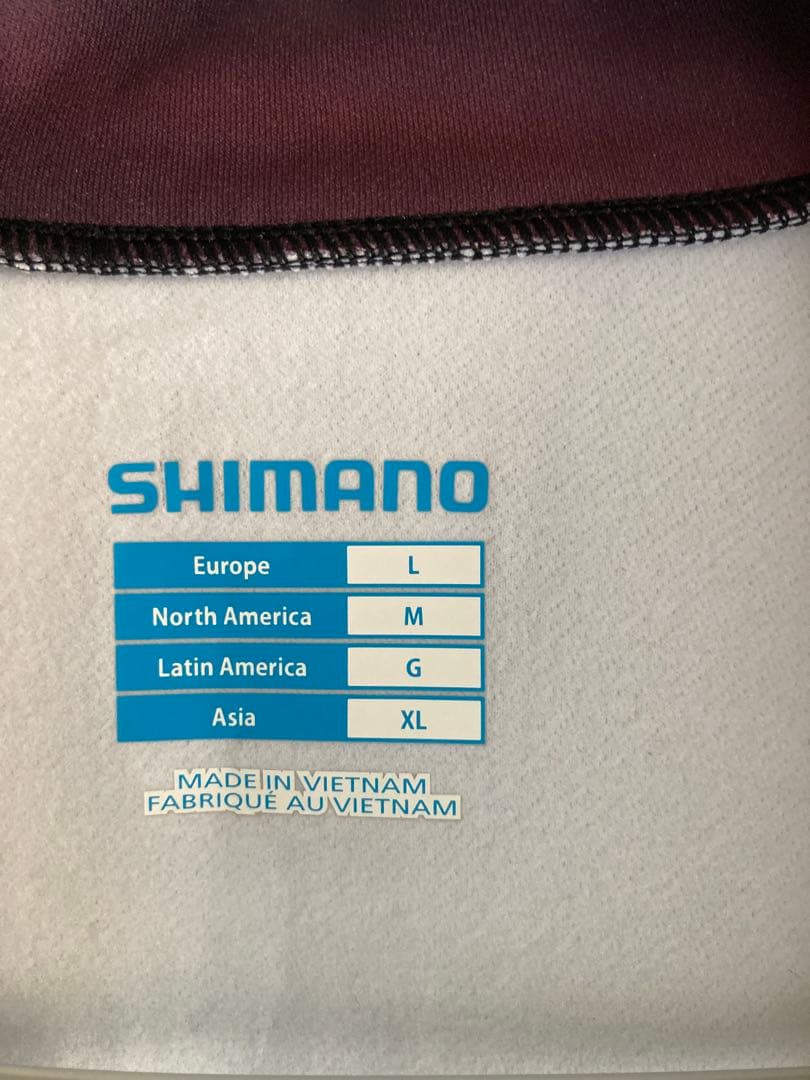SHIMANO サイクルジャージ Lサイズ ブラック/レッド/ブルー