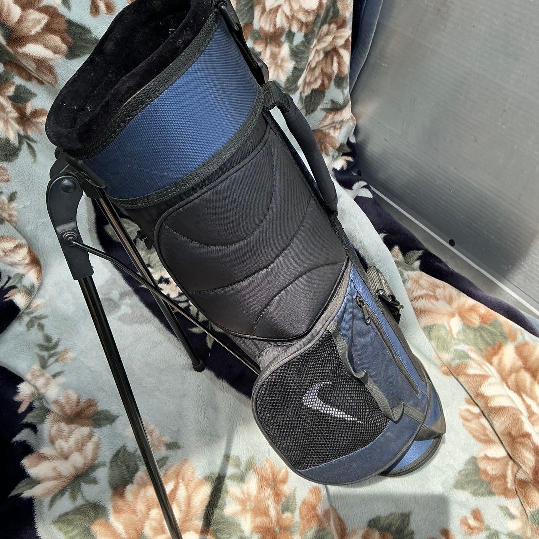 【希少】NIKE GOLF 軽量スタンド式キャディバッグ ネイビー