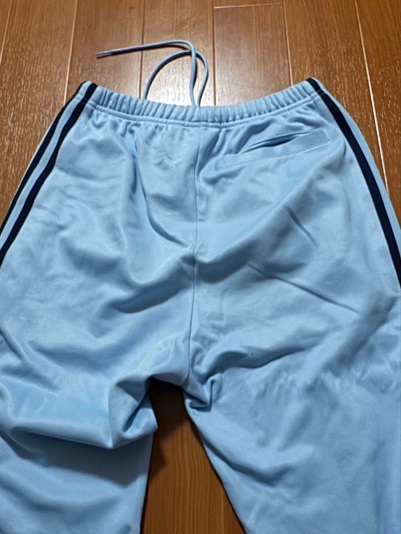 adidas 水色　パーカー　ジャージ