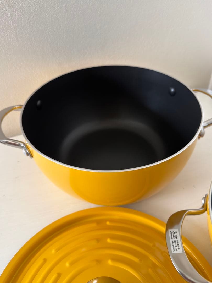 ✨美品✨ MEYER 両手鍋 24cm ライトポットセット イエロー IH対応