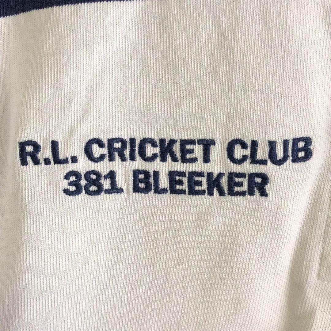 ポロラルフローレン　POLO 刺繍ロゴ　ラガーシャツ　ポロシャツ　古着　L 代表