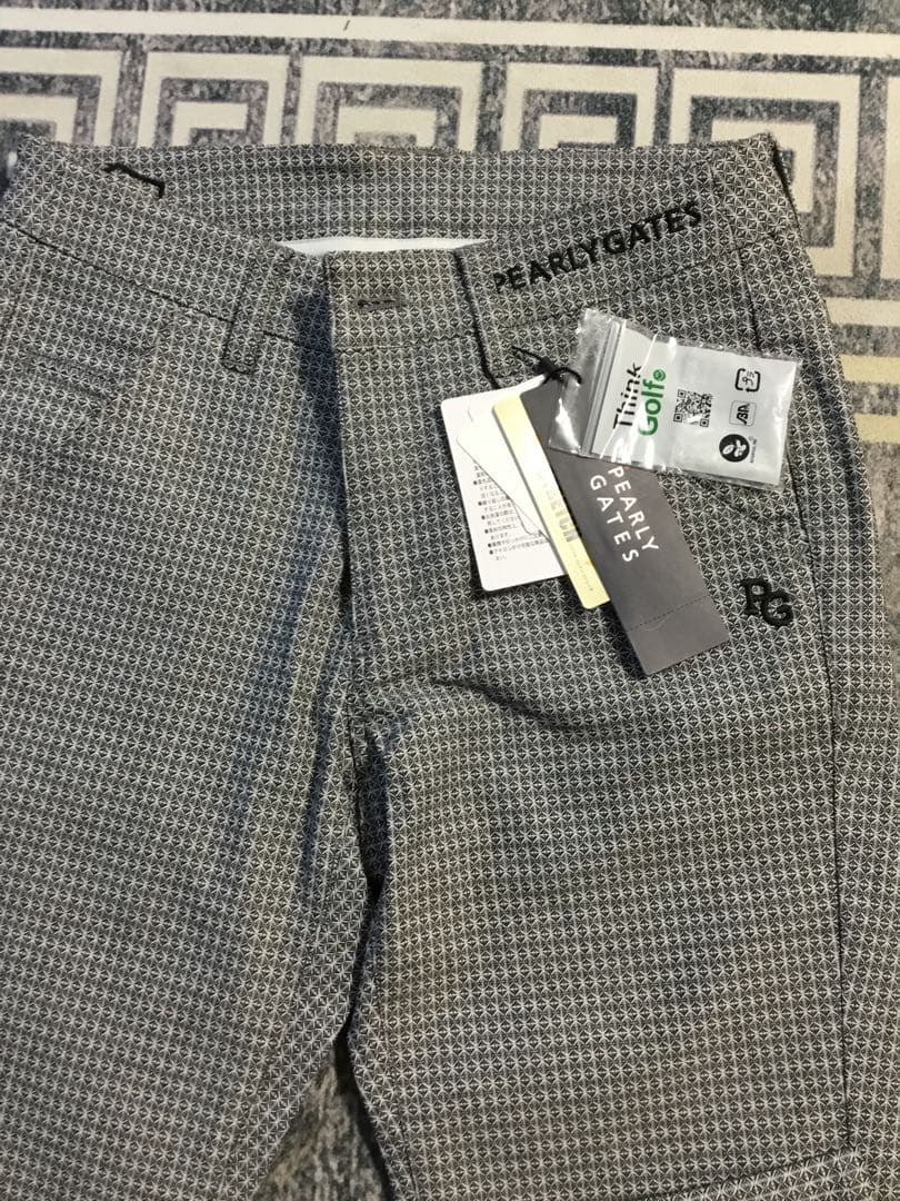 タグ付け☆ PEARLY GATES サイズ0 チェック柄パンツ グレー系