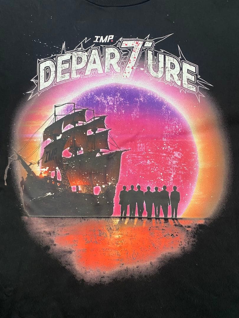 e985☆美品IMP DEPAR7URE Tシャツ フリーサイズ ブラック