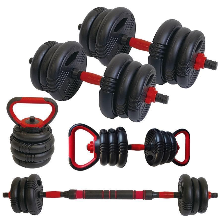 【新品】4way ダンベル 20kg 2個セット ケトルベル バーベルセット