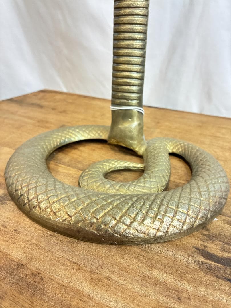 ▪️コブラ　オブジェ▪️ ゴールド　置物　約60cm 　アジアン雑貨　金運UP