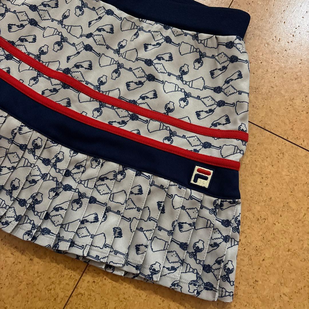 新品　未使用　L M セットアップ　FILA セットアップ　上下 総柄プリーツ