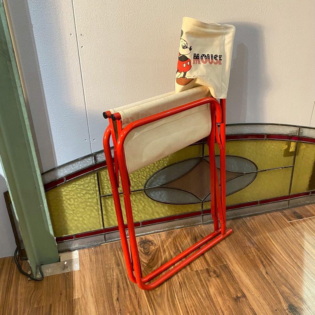 チトセ 折りたたみチェア 昭和レトロ ディズニー ミッキーマウス