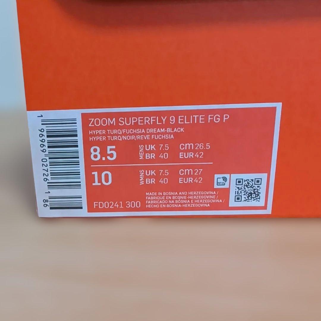 NIKE Zoom Superfly 9 Elite FG　26.5cm