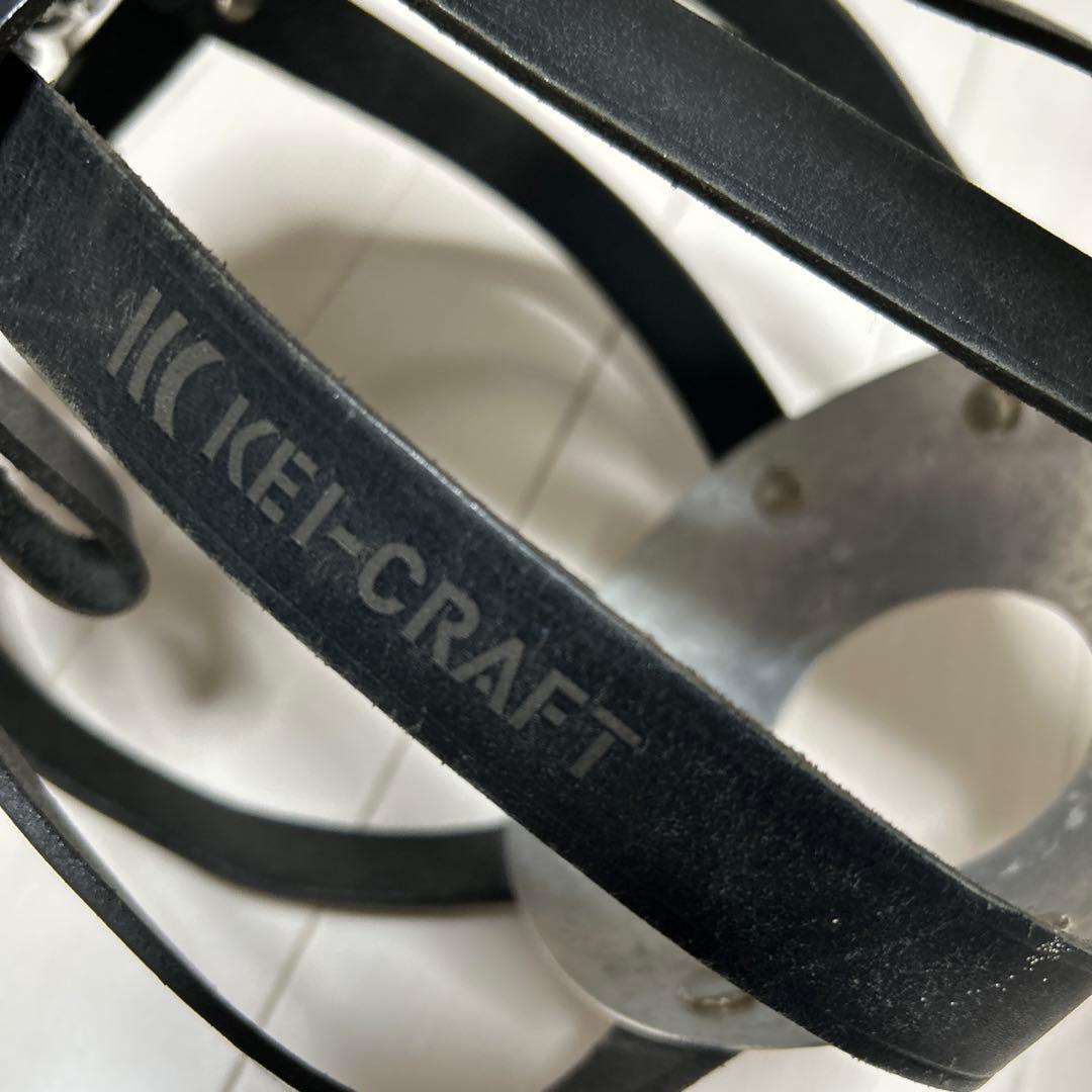 kei craft サッカーボールケース　レザー　牛革　ボールホルダー