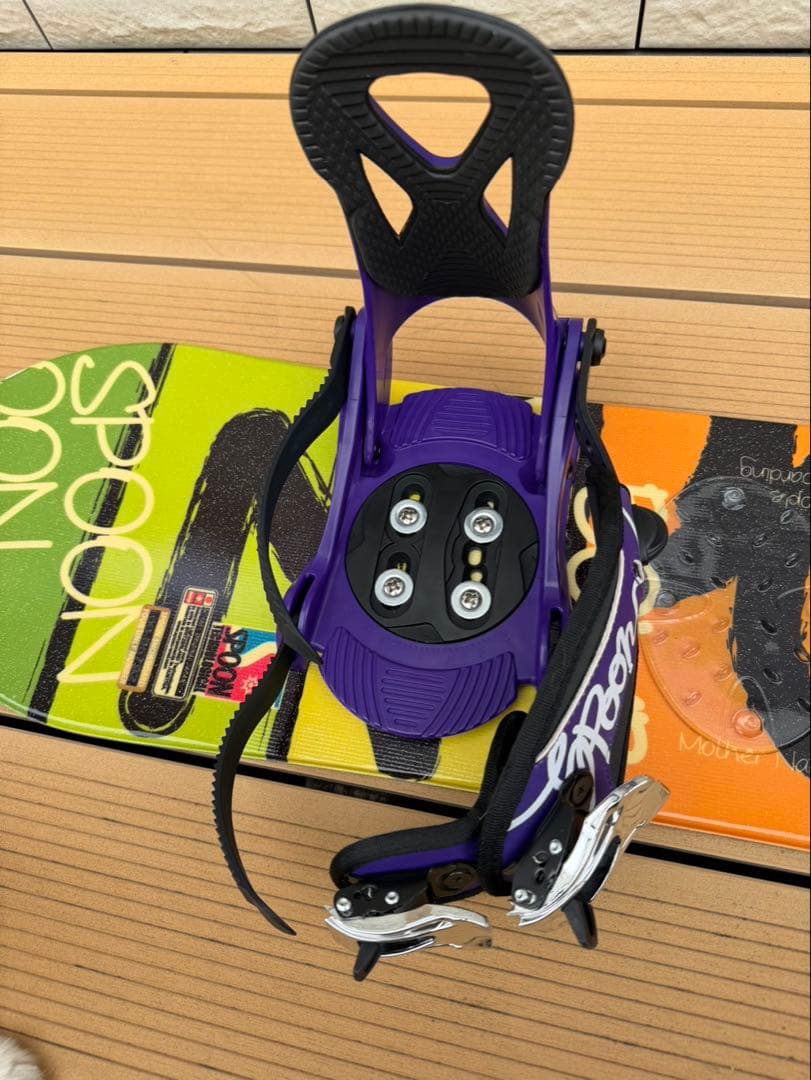 SPOON キッズ スノーボード 100cm ビンディング、ケース付き