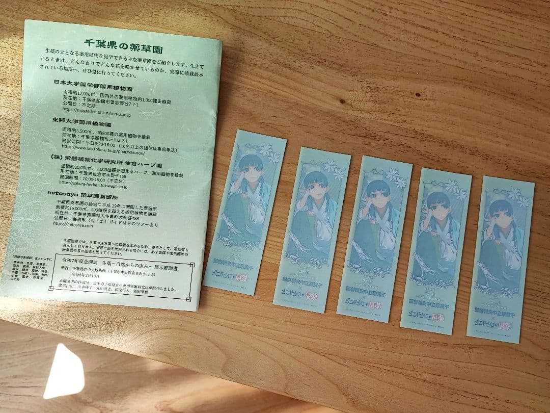 千葉県立中央博物館 薬屋のひとりごと しおり