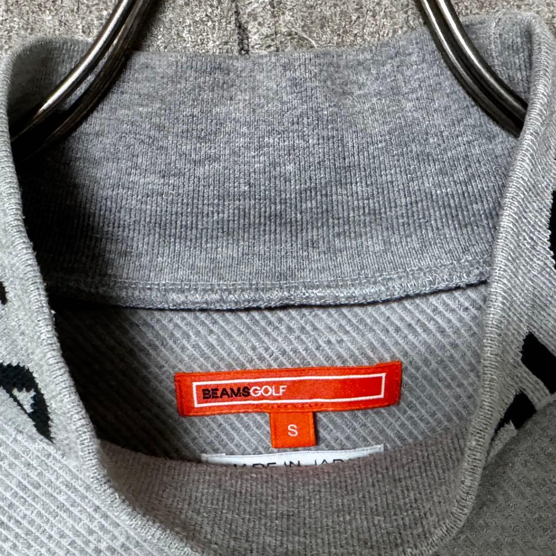 BEAMS GOLF ビームスゴルフ ロゴ ハイネック ロゴ 長袖 シャツ S