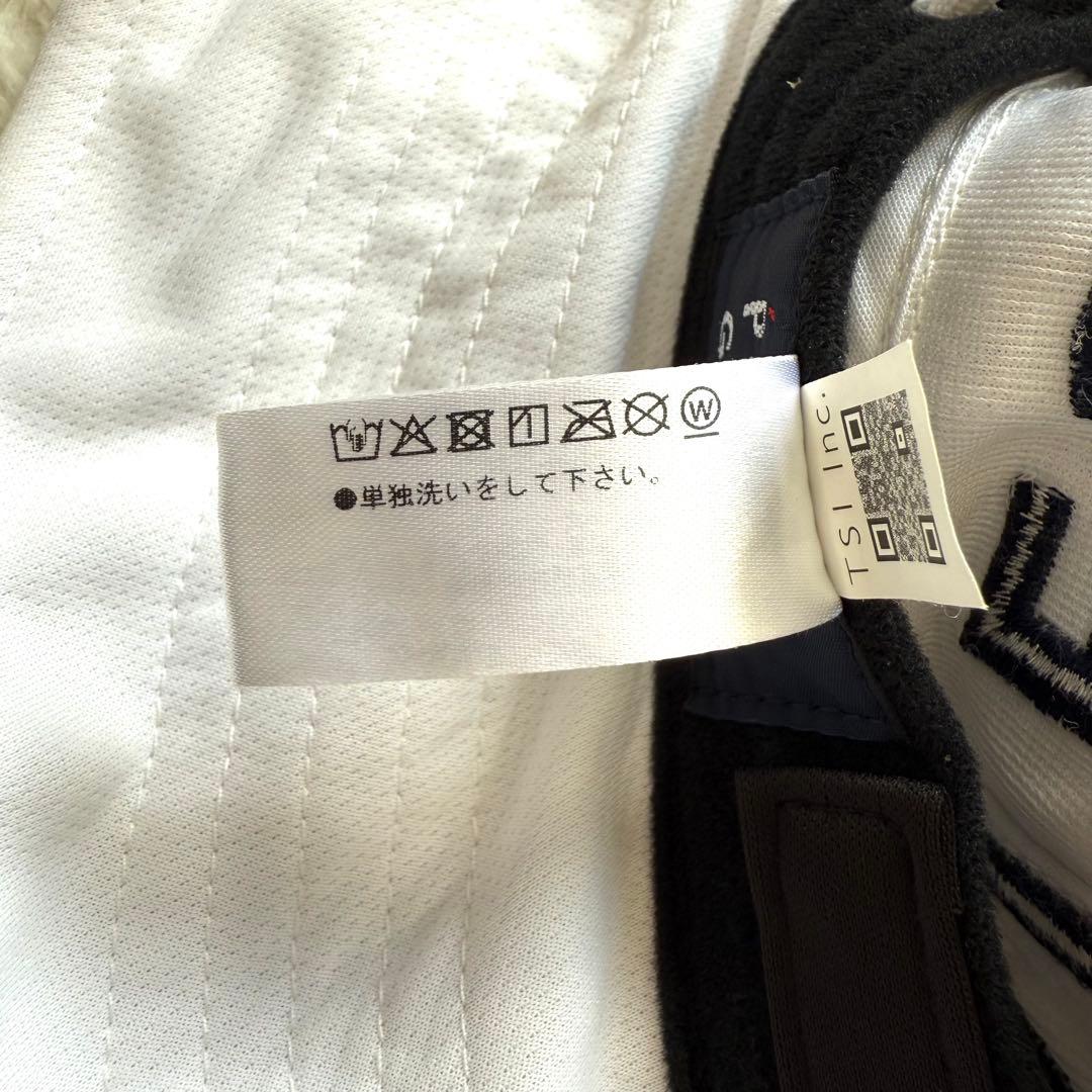 PEARLY GATES ビッグロゴ ベルトハット ホワイト FR ゴルフ 美品