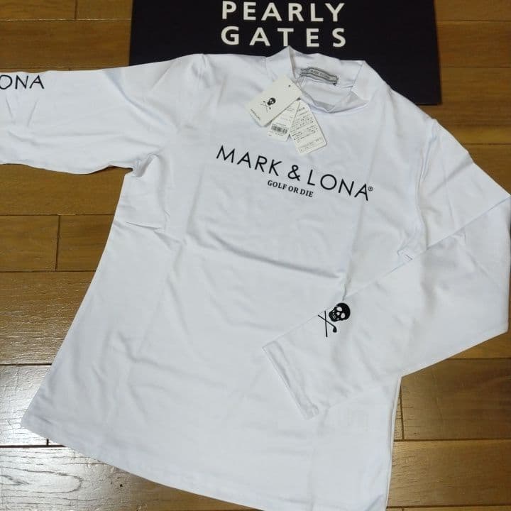 ⭐新品⭐マーク&ロナ⭐長袖モック⭐白⭐Lサイズ⭐