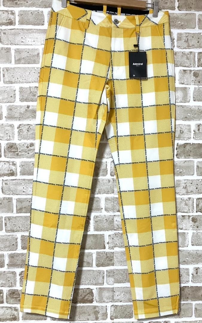 【早い者勝ち❣️】新品 アドミラルゴルフ メンズ ゴルフパンツ M チェック柄