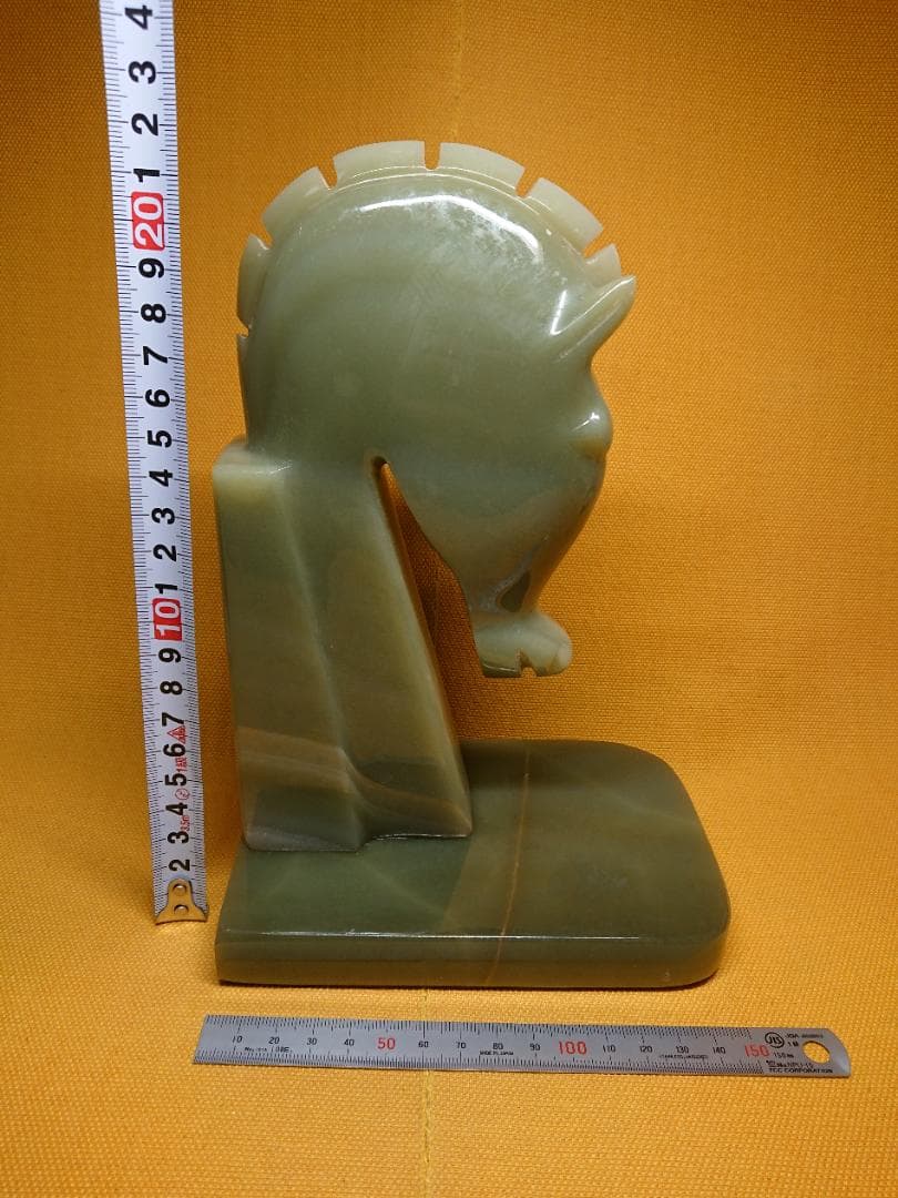 【美品】馬　彫刻　彫像　天然石　置物　インテリア　工芸品　美術品　A1571