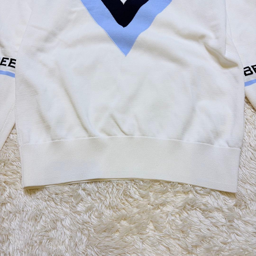 【美品】ジェイリンドバーグ Vネックニット セーター ゴルフウェア メンズ M