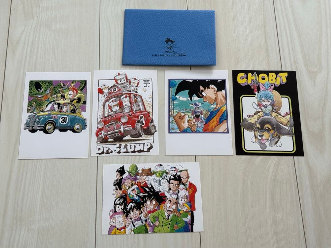 鳥山明の世界展　限定　ポストカード5枚セット　青色封筒　未使用　美品