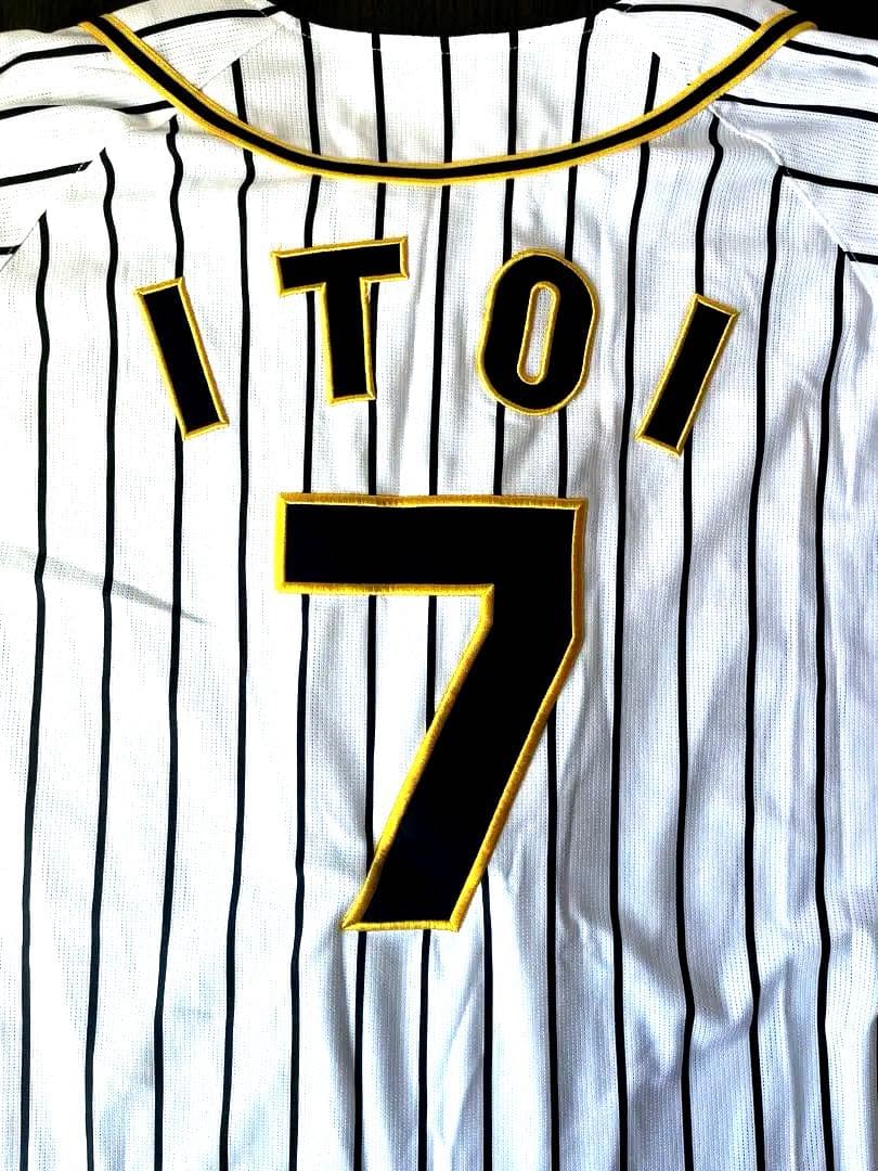 【大幅値下げ】阪神タイガース　糸井選手　刺繍ユニフォーム Oサイズ