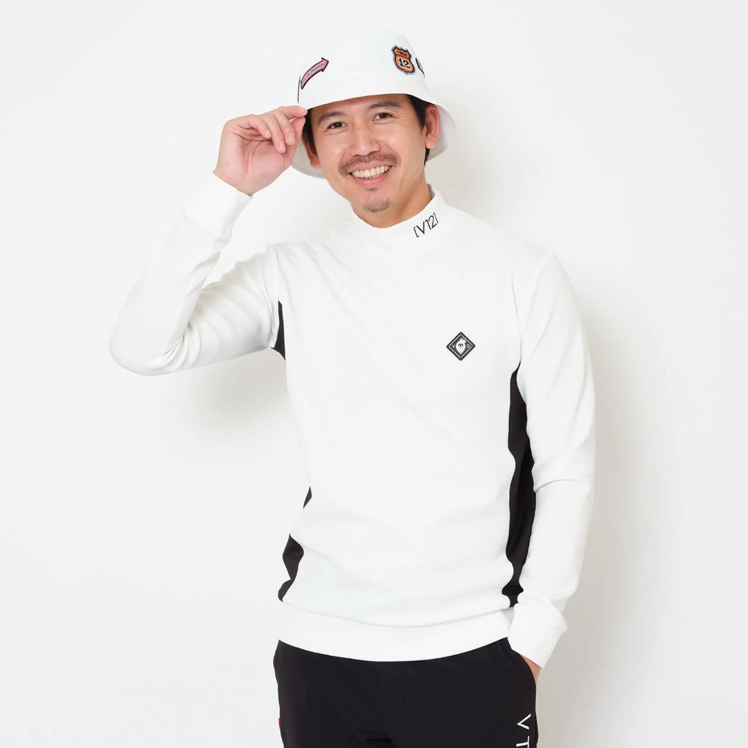 V12 DOT RIB L/S MOCK メンズ モックネック M