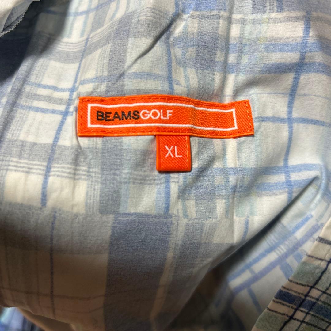 BEAMSGOLF ビームスゴルフ パッチワーク風ナイロンジャケット　XLサイズ