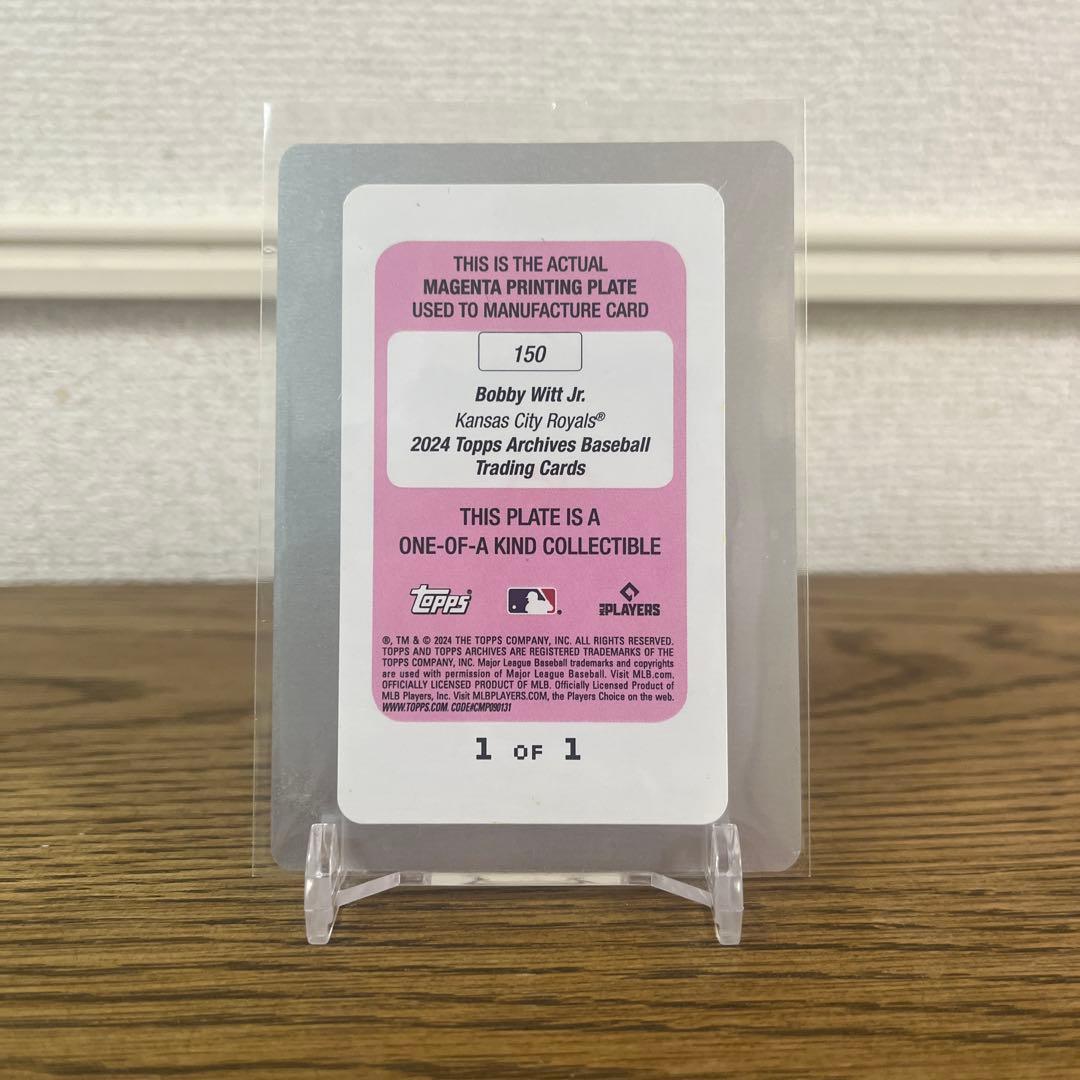超貴重 1/1 Topps 2024 ボビー ウィット ジュニア