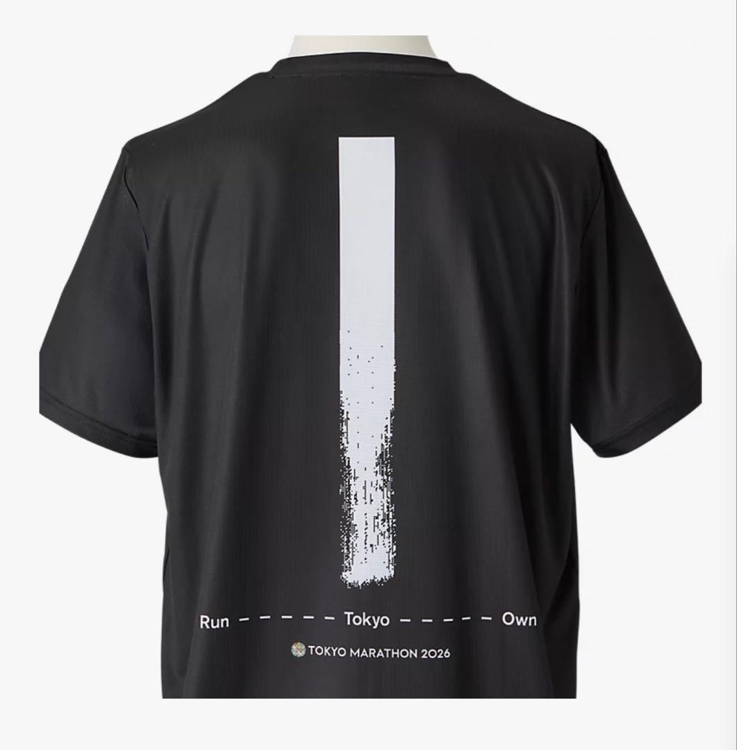 新品 未開封 ASICS 東京マラソン2026 Tシャツ Lサイズ ブラック