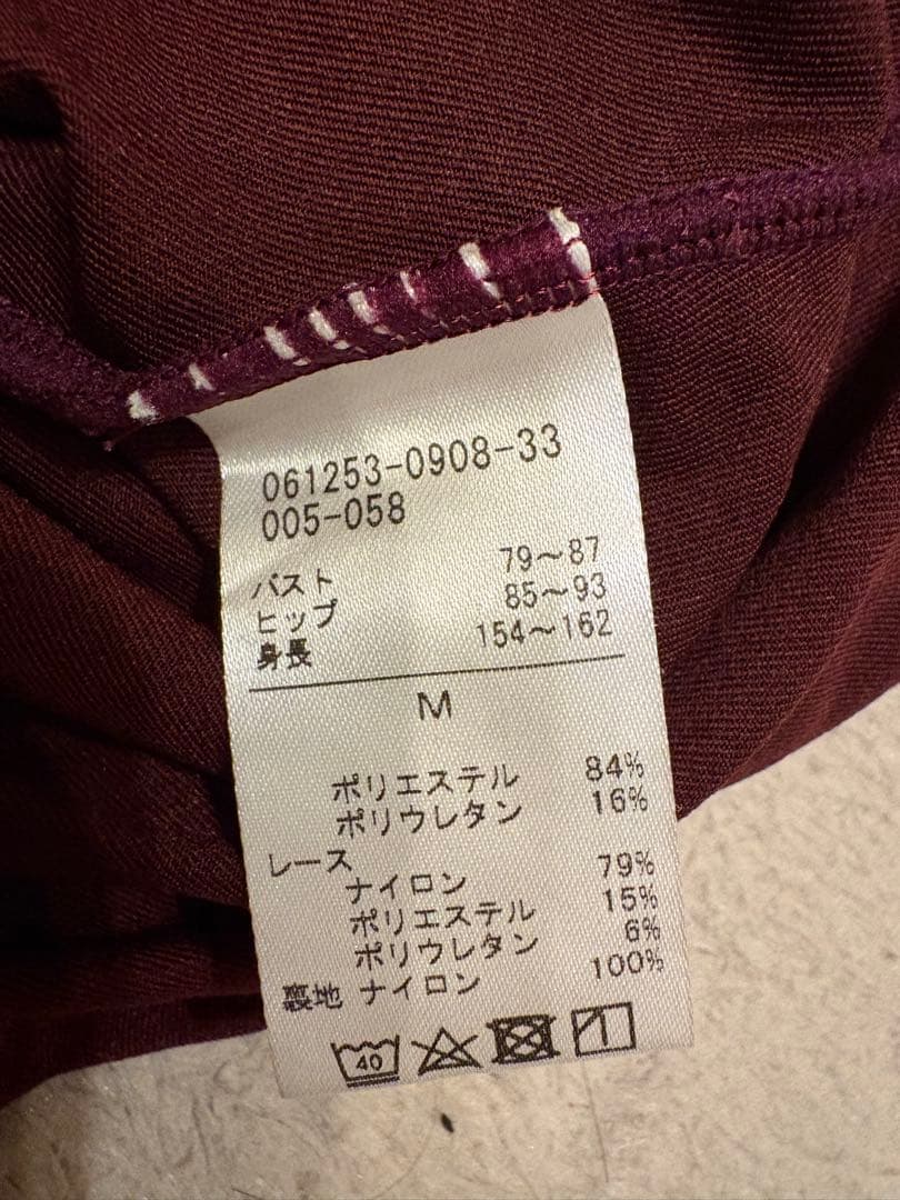 チャコット Nela バレエレオタード バーガンディ