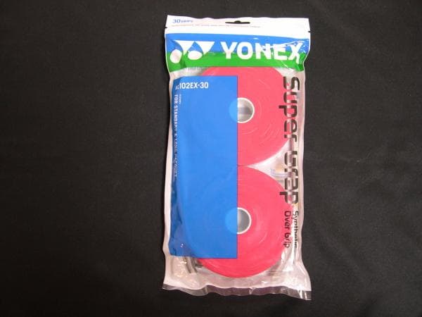 YONEX（ヨネックス）グリップテープ (ウェット) 30本 入り（赤）
