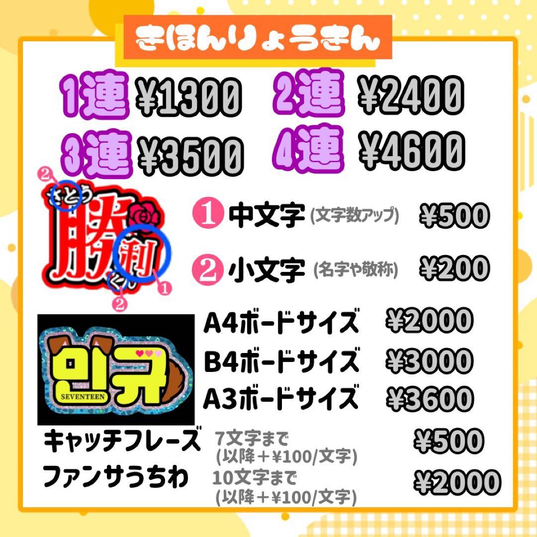 【3/8発】Shu様 うちわ文字 連結 折りたたみ オーダー 団扇屋さん ボード