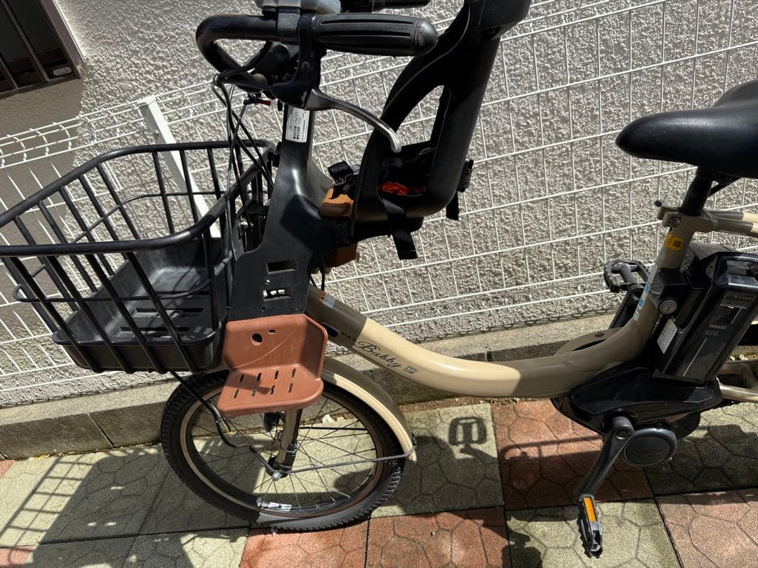 電動アシスト自転車 チャイルドシート付き ベージュ