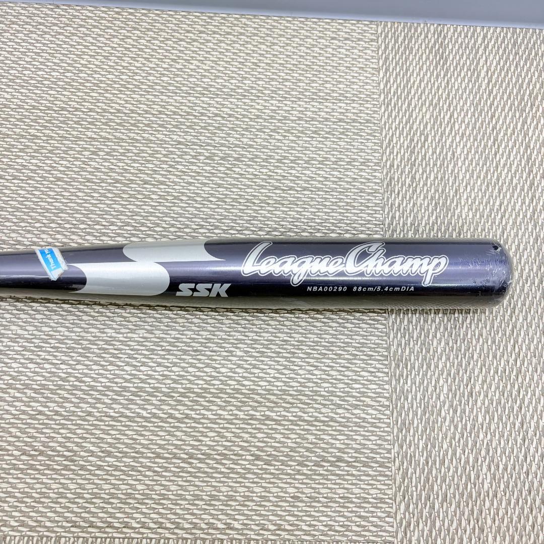 SSK リーグチャンプ 軟式 アルミ ノックバット ブラック 88cm