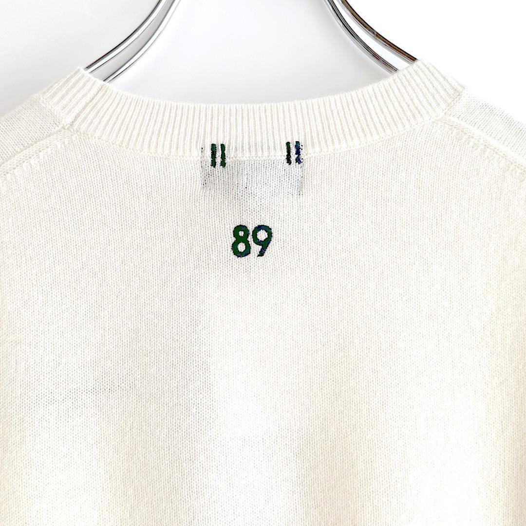 453 パーリーゲイツ 定価33,000円 カシミヤ100％ ニット 白 1 M