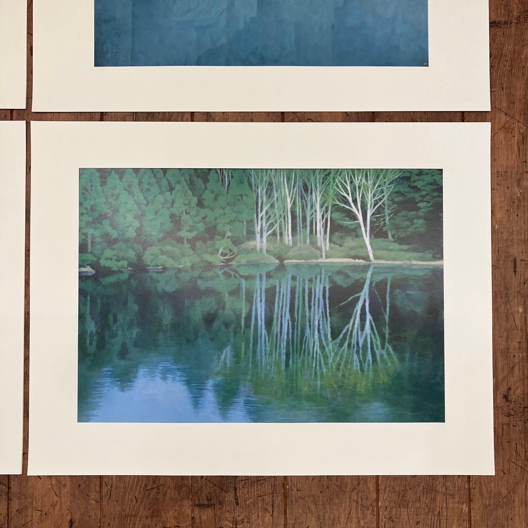 東山魁夷 爽風明水 日本経済新聞社 風景画 作品集 画集 8枚 四季 景色 美術