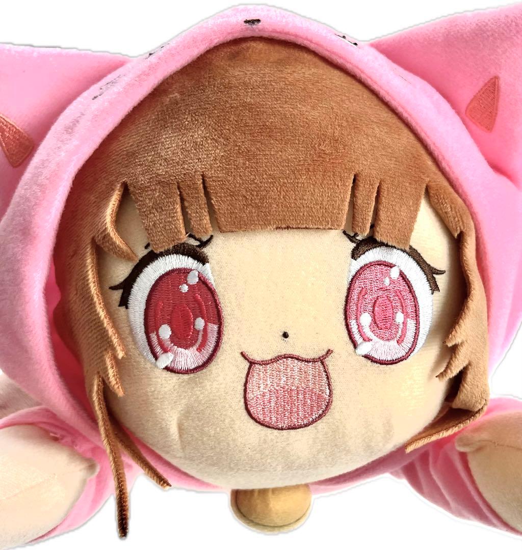 ちろぴの 寝そべり ぬいぐるみ フード付き 猫耳 2個セット gigo