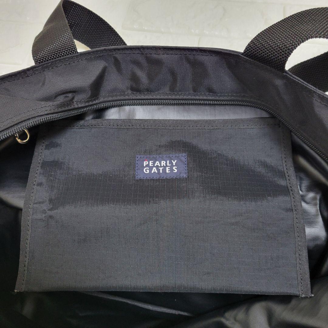 美品　パーリーゲイツ　大容量　ナイロン　ゴルフ　ロッカーバッグ 肩掛　手持ち　黒