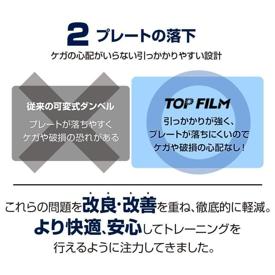 可変式ダンベル 24kg 2個 15段階調節 省スペース収納（ブラック×グレー）