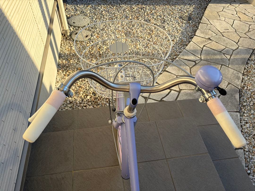 【美品】引取希望　メゾピアノ　ラベンダー　自転車　２２インチ