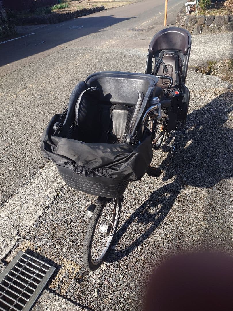 【引取限定】子供乗せ自転車3人乗り チャイルドシート付き　佐賀